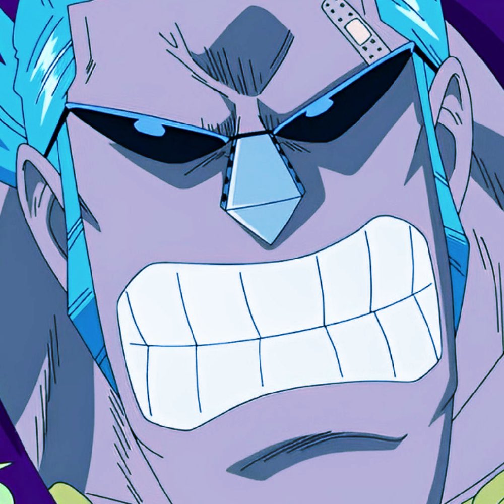 LAZERSENTAI's tweet image. “OK THAT’S IT!”
💢💢💢

Franky grabs Sanji with a big hand and shakes him.