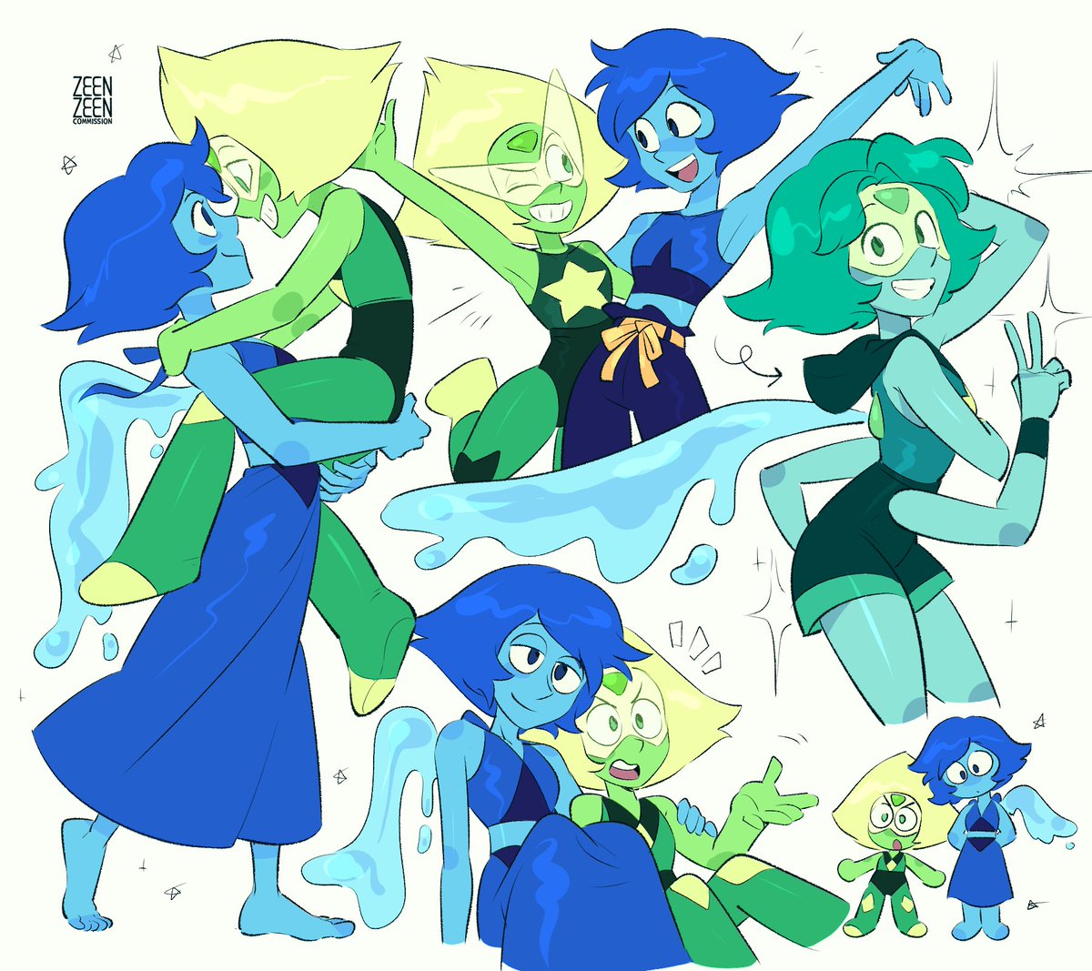 Z33NZ33N's tweet image. Thanks for c0mmissi0ning me! 💙💚