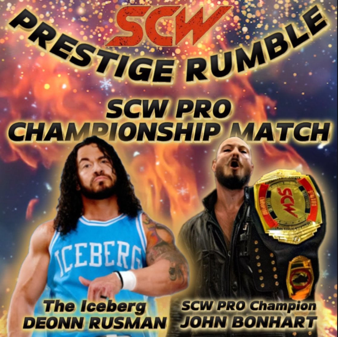 SCWPro's tweet image. IT'S PRESTIGE RUMBLE WEEK!

This Saturday, join us at the BGCC for one of the most exciting events of the year! 👀

Let's kick off 2026 with a packed house!

🔹 6pm start
🔹 Tickets just $10

DO NOT MISS THIS ONE!