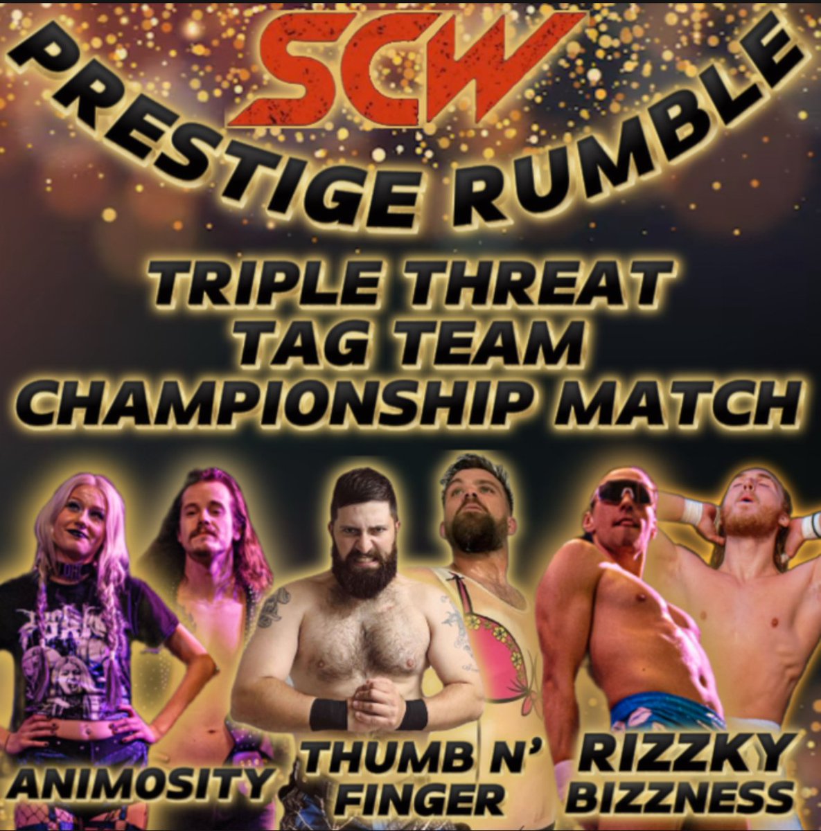 SCWPro's tweet image. IT'S PRESTIGE RUMBLE WEEK!

This Saturday, join us at the BGCC for one of the most exciting events of the year! 👀

Let's kick off 2026 with a packed house!

🔹 6pm start
🔹 Tickets just $10

DO NOT MISS THIS ONE!