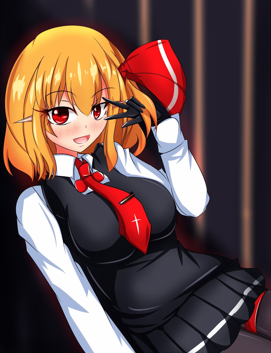 #毎月七日はルーミアの日 
新年ルーミア(今年もバニールーミアちゃんが多い年になる🐰) 