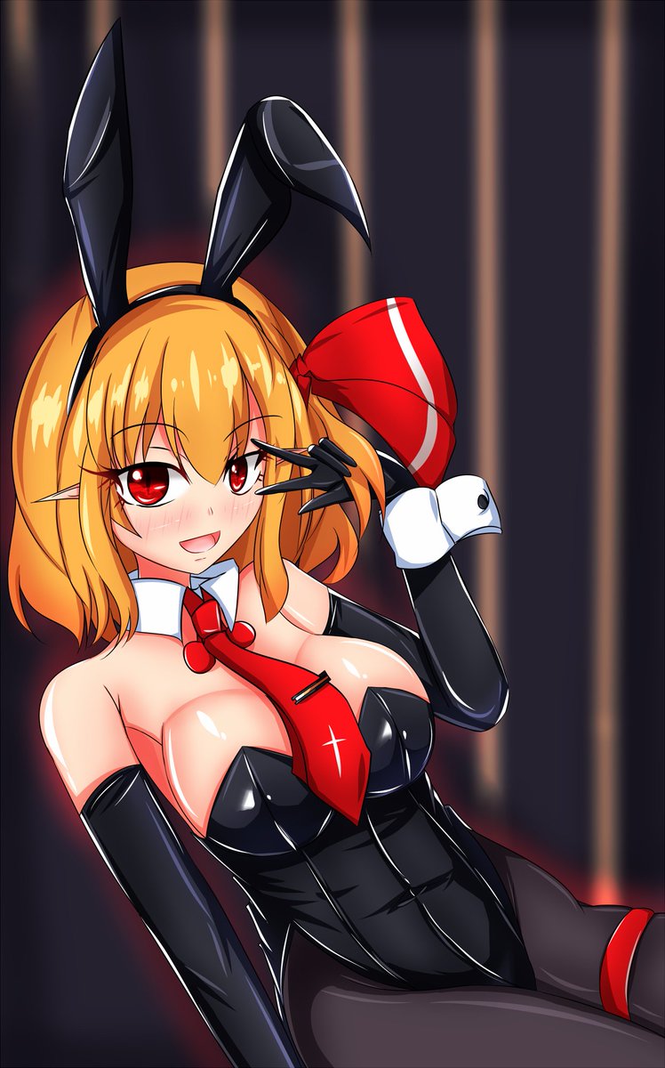 #毎月七日はルーミアの日 
新年ルーミア(今年もバニールーミアちゃんが多い年になる🐰) 