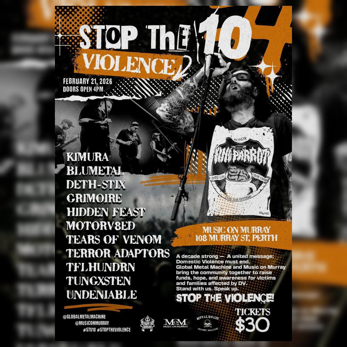 KIMURAmetal's tweet photo. First show for 2026!

Violence only belongs in the pit or the ring 👊

Come get violent February 21st.

#wednesdaymotivation
#kimura #news #2026year https://t.co/2gBQfXIjXO