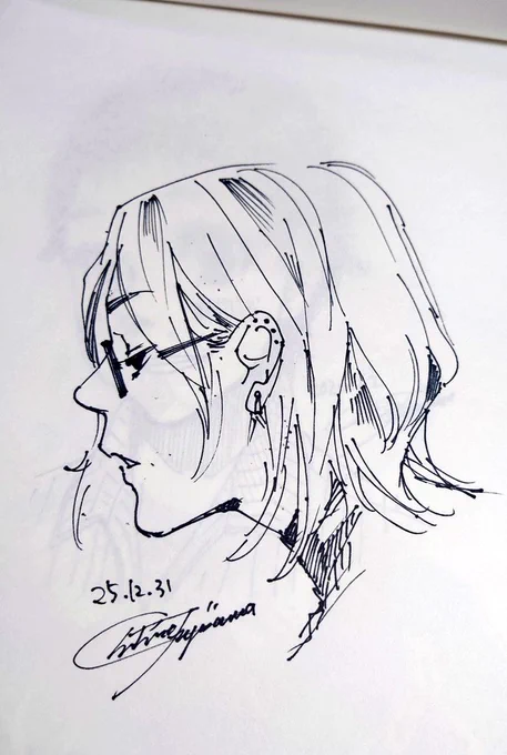 マッキー極細一発らくがき、日によってぜんぜん調子がちがう
#なるべく毎日何か描く 