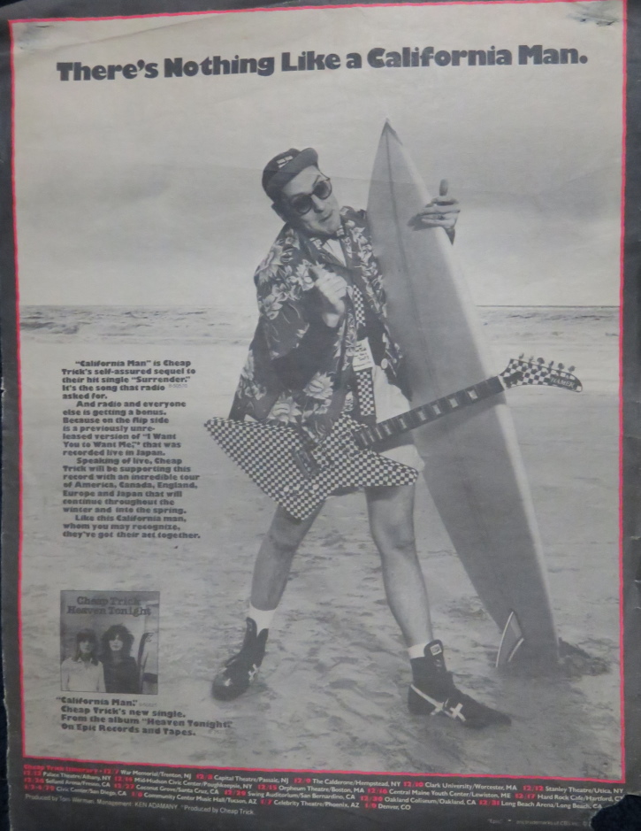 cheaptrick's tweet image. Today in Cheap Trick history: 06 Jan – (1979) Touring in promotion of the “Heaven Tonight” album and the recently released “California Man” single, Cheap Trick performed at the Community Center Music Hall in Tucson, Arizona.