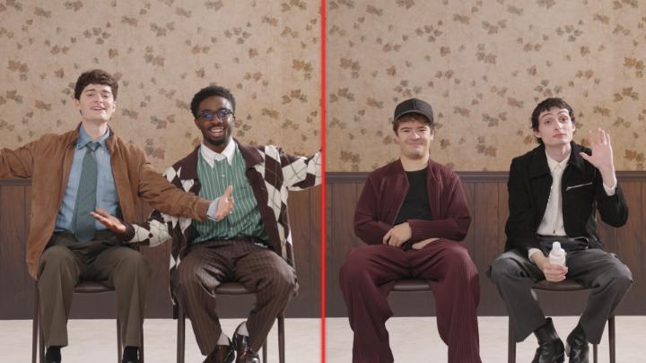 ストレンジャー・シングス』キャストの フィン、ゲイテン、ケイレブ