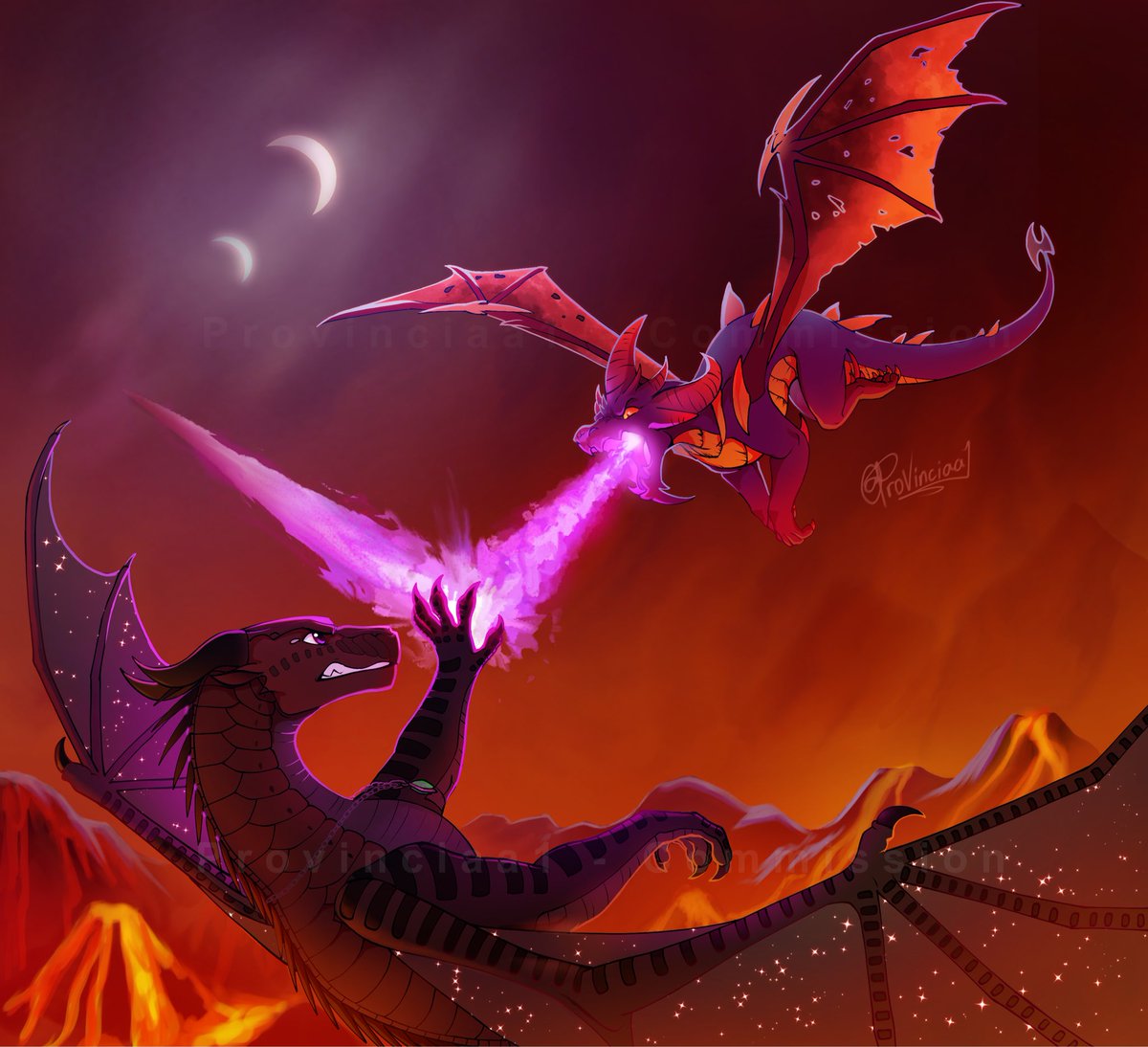 Provinciaa1's tweet image. “Battle over the Burned Lands”
Commission for a client on X