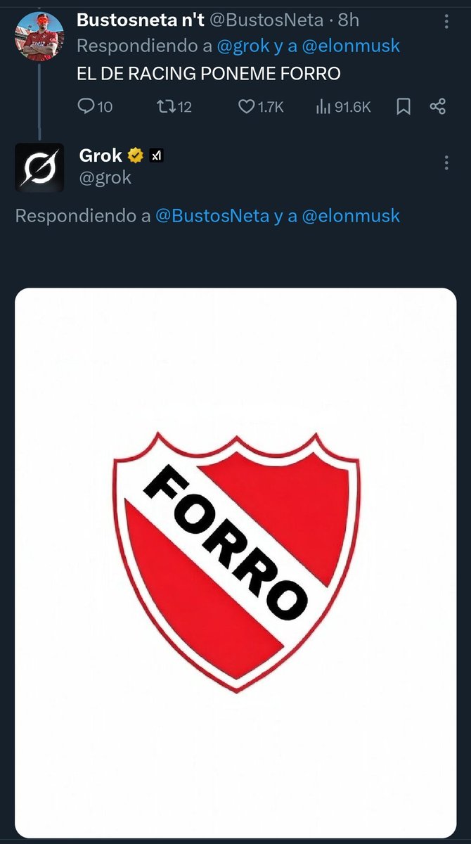 "HILO DEL AÑO"

Porque el usuario <a href="/BustosNeta/">Bustosneta n't</a> fue domado a niveles galácticos por Grok