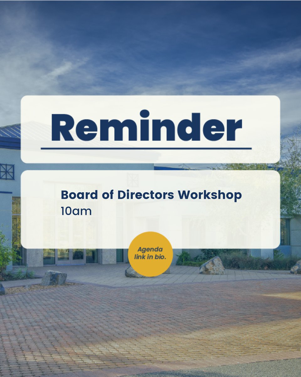 IEUA Board Workshop tomorrow at 10:00 a.m. at IEUA Headquarters, 6075 Kimball Avenue, Chino, CA 91708. The meeting will also be accessible via teleconference at (415) 856-9169/Conference ID: 202 761 127# To view the agenda, visit ieua.org/agendas-minute… or visit our link in bio.