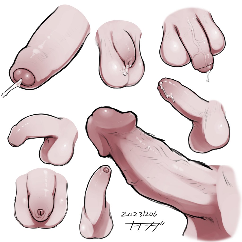 昔描いたおちんちん練習絵たち 
