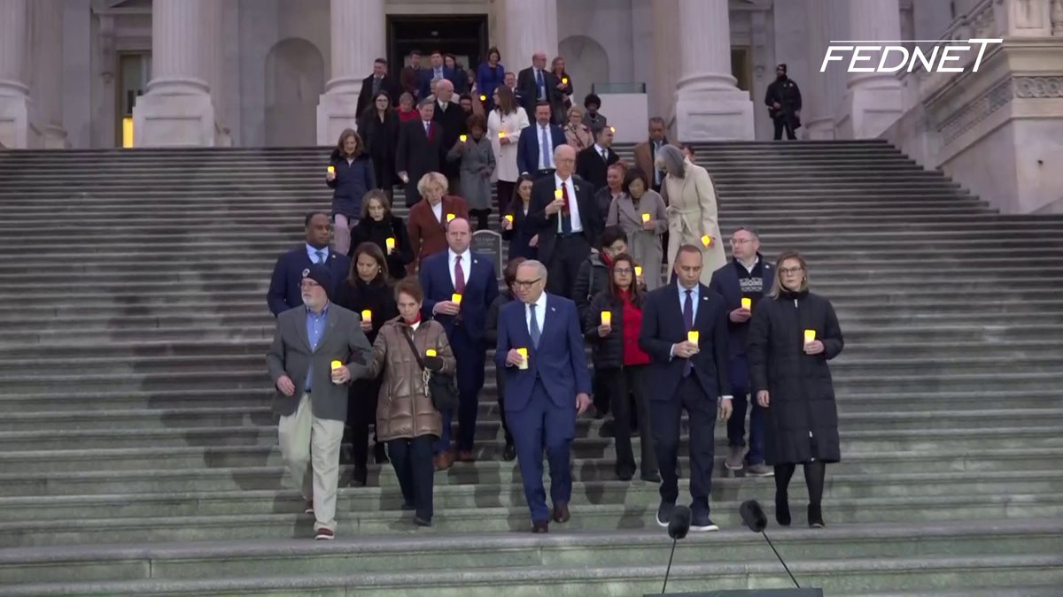 WATCH: House and Senate Democrats gather at East Front steps of the Capitol for #January6 candlelight remembrance youtube.com/live/nZTpNb-pm…
