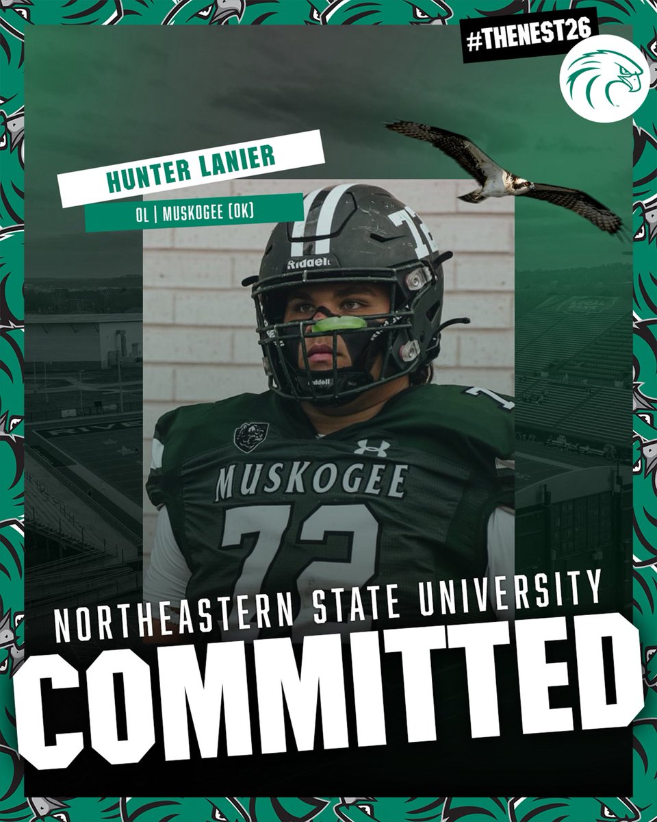 HunterLanier72's tweet image. After a lot of thoughts prayer and conversations with my family I am blessed to say I have made my decision and have committed to Northeastern State University!!! Thank you to all the coaches that helped me get here.
@coachcondict @coachdvorak @CoachSuth74 @CoachChev6