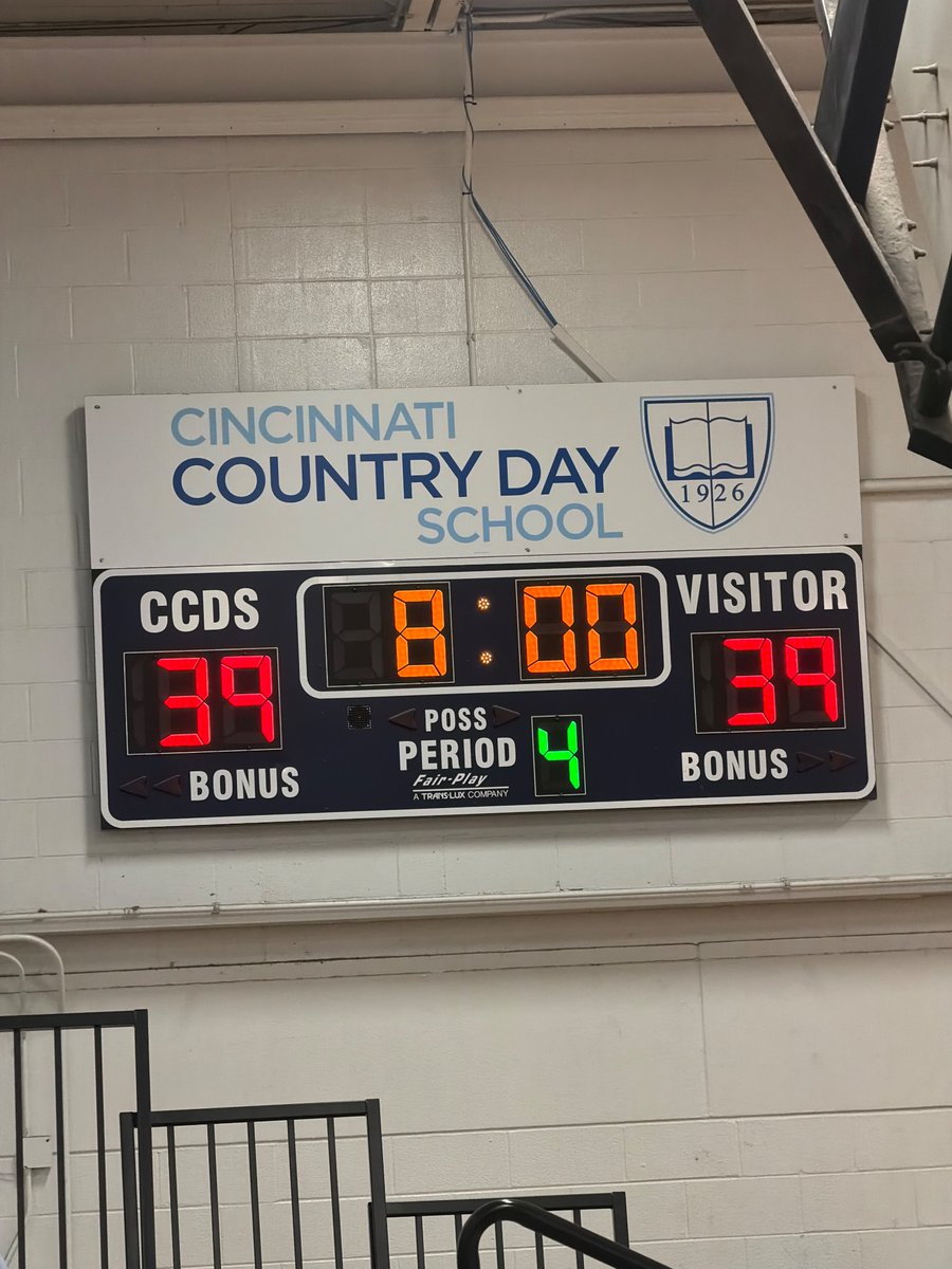 SBEPGoTITANS's tweet image. Tie score after 3 at CCD. 39 all