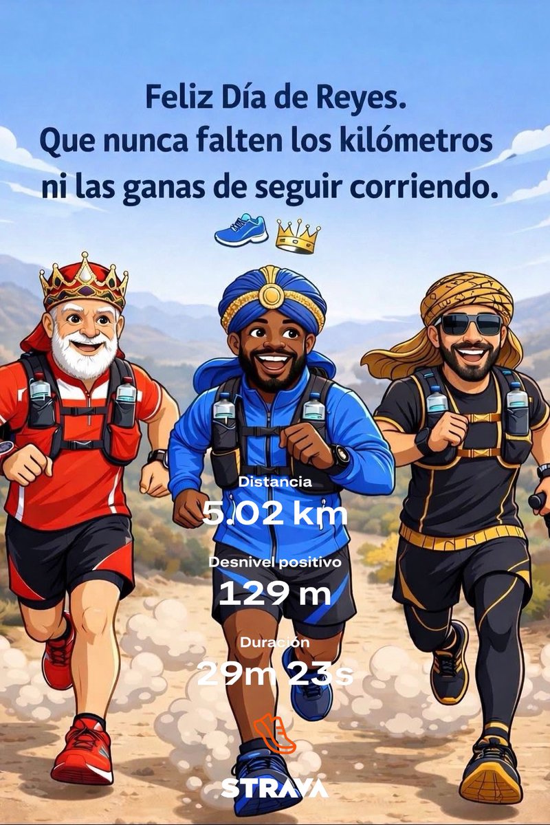 Y la ilusión de correr como cuando era niño 🏃🏻‍♂️ #diadereyes 👑