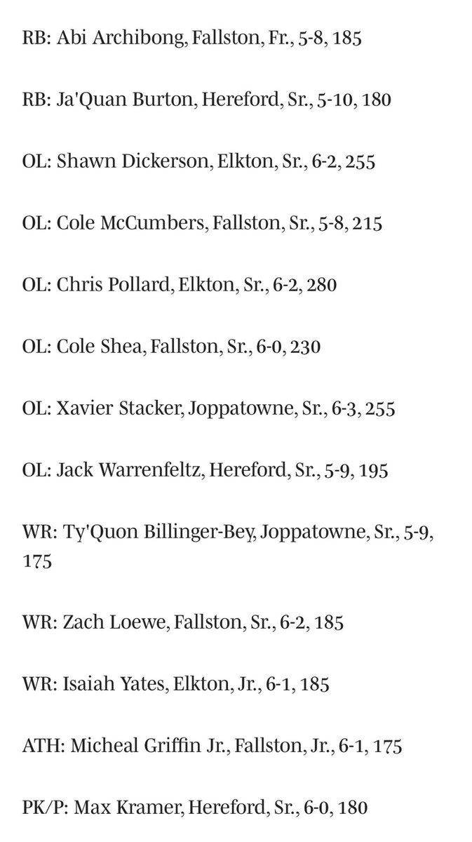 CoachKrum27's tweet image. Congrats to @FallstonHSFB All-Region selections!
@mikeygriffinjr1 
@AbiArchibong 
@zach_loewe 
@colemccumbers53 
@coleshea58 
@FinnRebasti 
@J_Rein18 
@TrentLax27