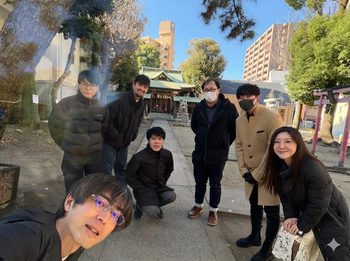 microbase_PR's tweet image. 昨日は、オフィスに集まったメンバーで初詣に行ってきました🎍✨
今年も一年、頑張ります！！
#初詣 #スタートアップ #空家 ＃空き家 #社会課題解決 #インターンシップ