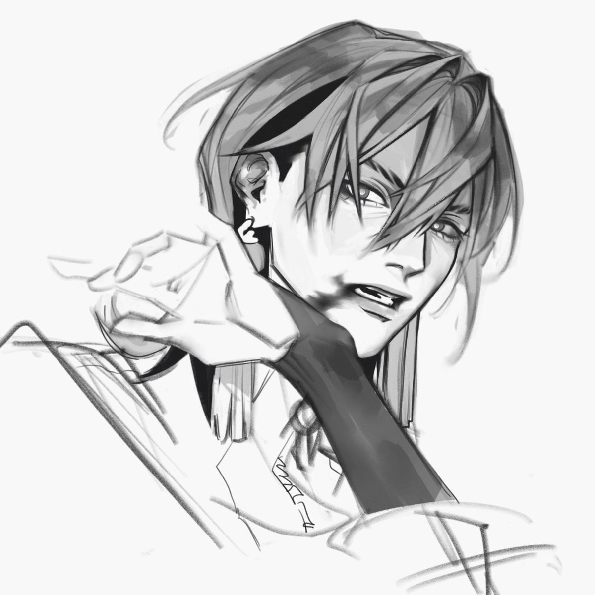 yevnsol's tweet image. quick zanka sketches bc work &amp;amp; uni keep me busy,
i love the nonchalant prince