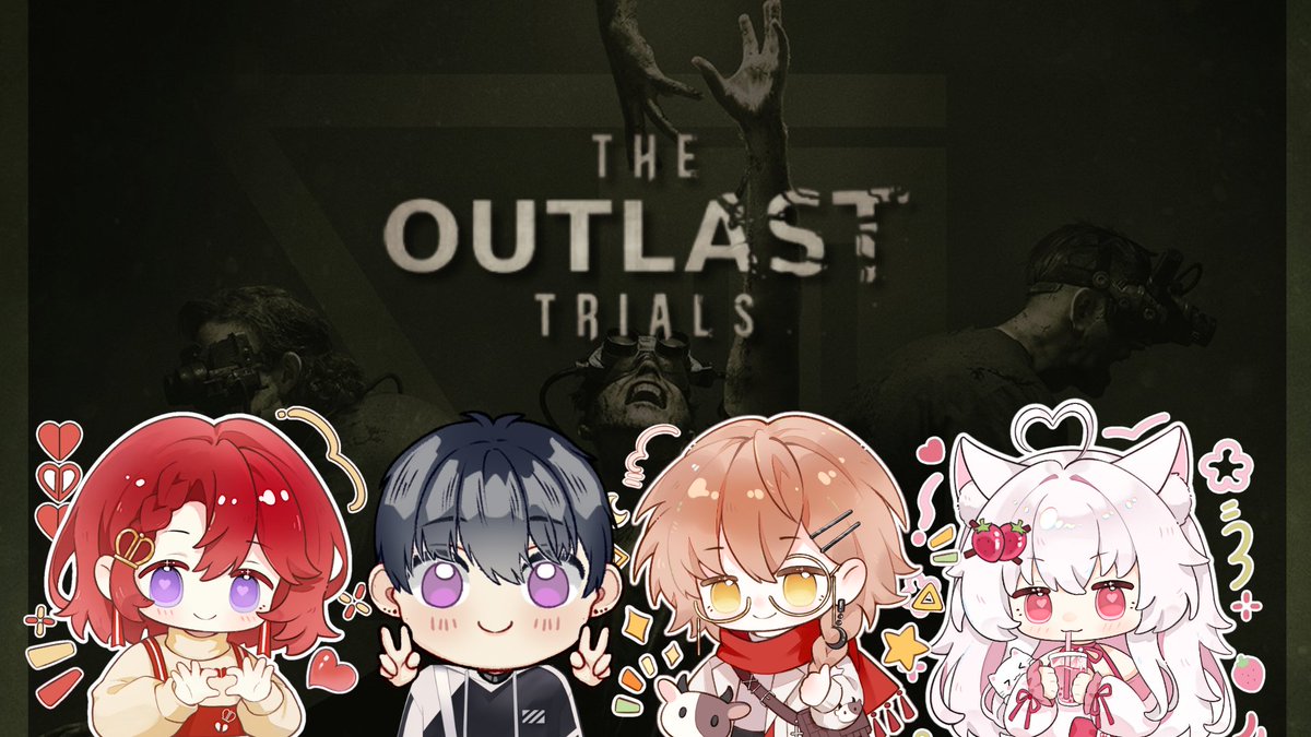 itsLottichu's tweet image. Happymeou Outlast Trials tonight at 8pm. Definitely did not kidnap our mods along, surely no one lost bets and everyone is here having signed their own consent forms. 😇

@shira_ou leggoooooooo.