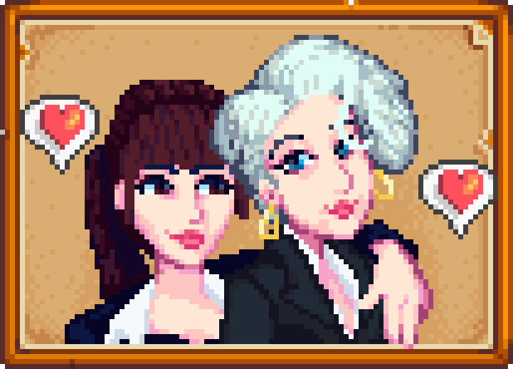 andreahsachs's tweet photo. trading the runway for a farm... groundbreaking? 👠🌾 only if Andy is there, of course. obsessed with this mirandy x stardew valley art by @diolaucblue  . can someone get miranda a hot coffee at Gus's saloon? ☕️ #mirandy #stardewvalley https://t.co/infK75eS99