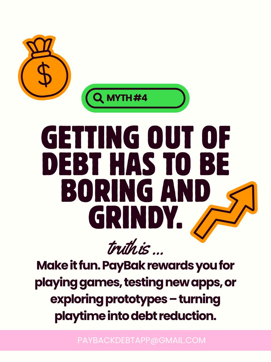 PayBackDebtNow's tweet photo. Ready to play games with your debt? 🎮💸
Bust myths &amp; earn your way out in 2026!
Swipe for truths that change everything 👉
#PayBak #DebtFree2026 #GamifiedDebt #FinancialFreedom #DebtFreeJourney #FinTok #PersonalFinance #DebtPayoff #MoneyMotivation #PayBackDebt #DebtFreeCommunity https://t.co/ZVULpSZpPU
