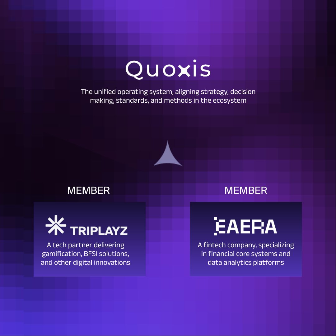 triplayz_tech's tweet photo. Quoxis, Triplayz, and EAERA operate within a centralized operating ecosystem with shared principles. ​
For Triplayz, it’s a growth lever built on top of strong operational foundations. ​
#Triplayz #Quoxis #EAERA #WhereVisionsTakeShape https://t.co/G6Zw5vwC5i