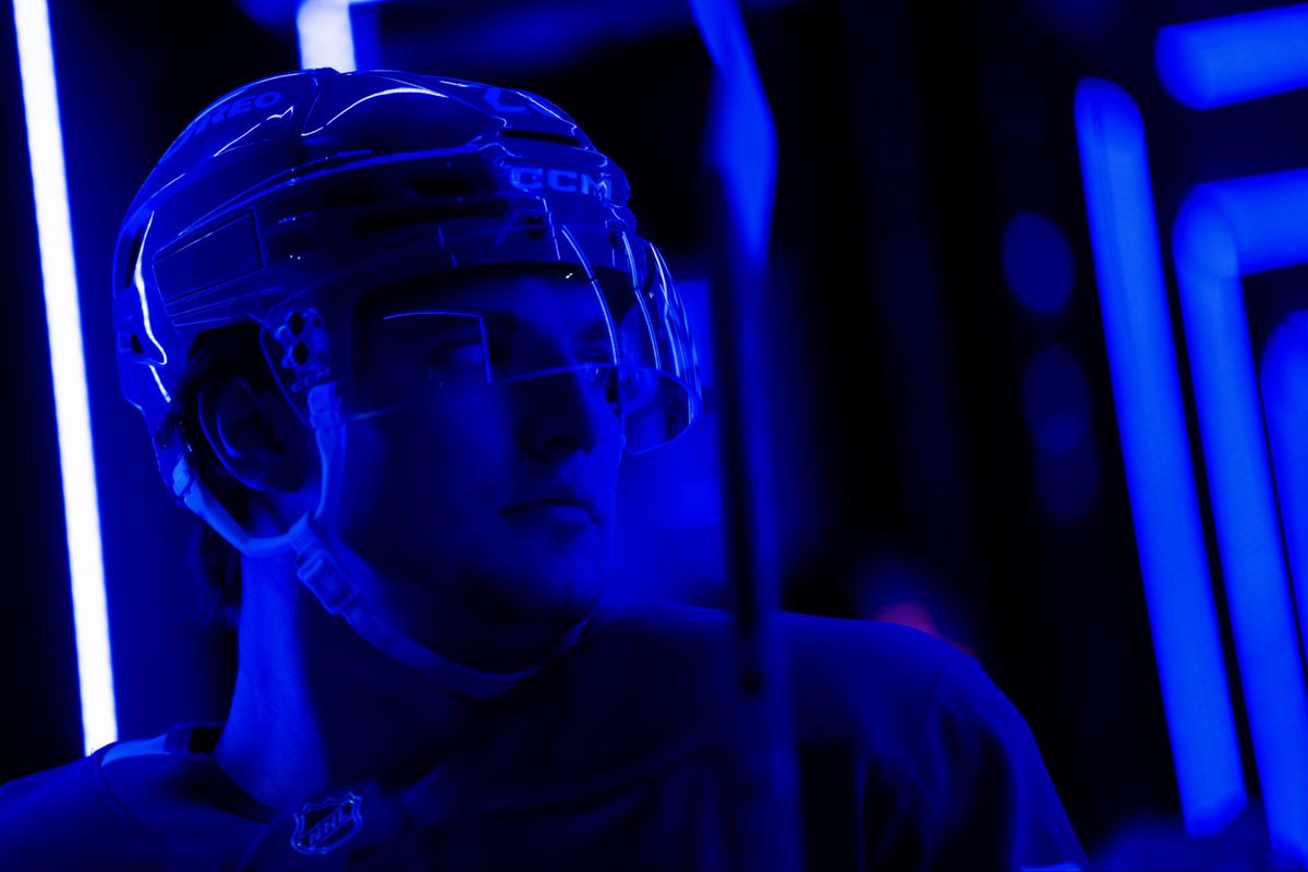 Maple Leafs forward Matthew Knies is skating in his 200th career NHL game tonight.