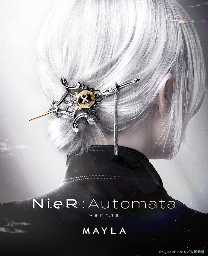 NieR:Automata Ver1.1a』 2Bと9Sをイメージしたヘアアクセサリーが素敵