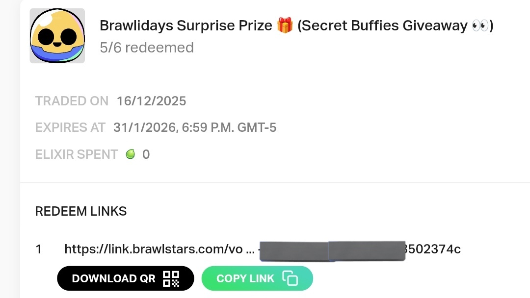 Me acabo de dar cuenta que tengo un link de un buffie... hagamos un sorteo rápido!

🔁 RT
💬 Comenta cuál es tu brawler favorito del 2025

El ganador será escogido al azar entre los comentarios dentro de 24 horas, SUERTE!!!