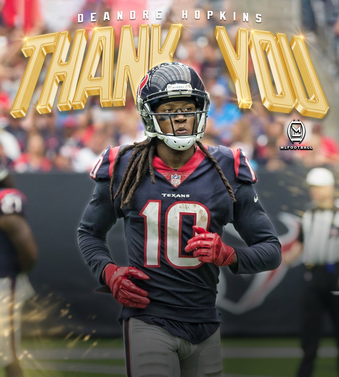 MLFootball's tweet image. CONGRATULATIONS ON ONE HELL OF A LEGENDARY CAREER:

This week could mark the end of an iconic era for #Ravens WR DeAndre Hopkins, one of the most dominant and reliable wide receivers in #NFL history.

• 5× Pro Bowler
• 5× All-Pro (3× First-Team)
• NFL receiving touchdowns…