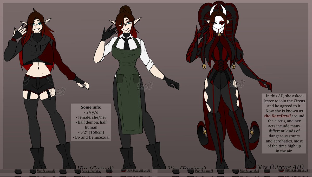 Decided to actually make somewhat of a reference for what my sona would look like in the Tfc universe (+ a little AU)
#rose03_art #thefreakcircus #tfc #thefreakcircusoc #selfinsert #tfcoc