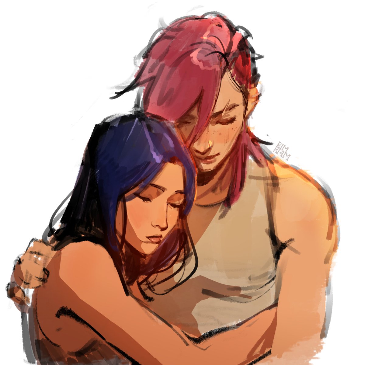 little sketch that i forgot i did #caitvi