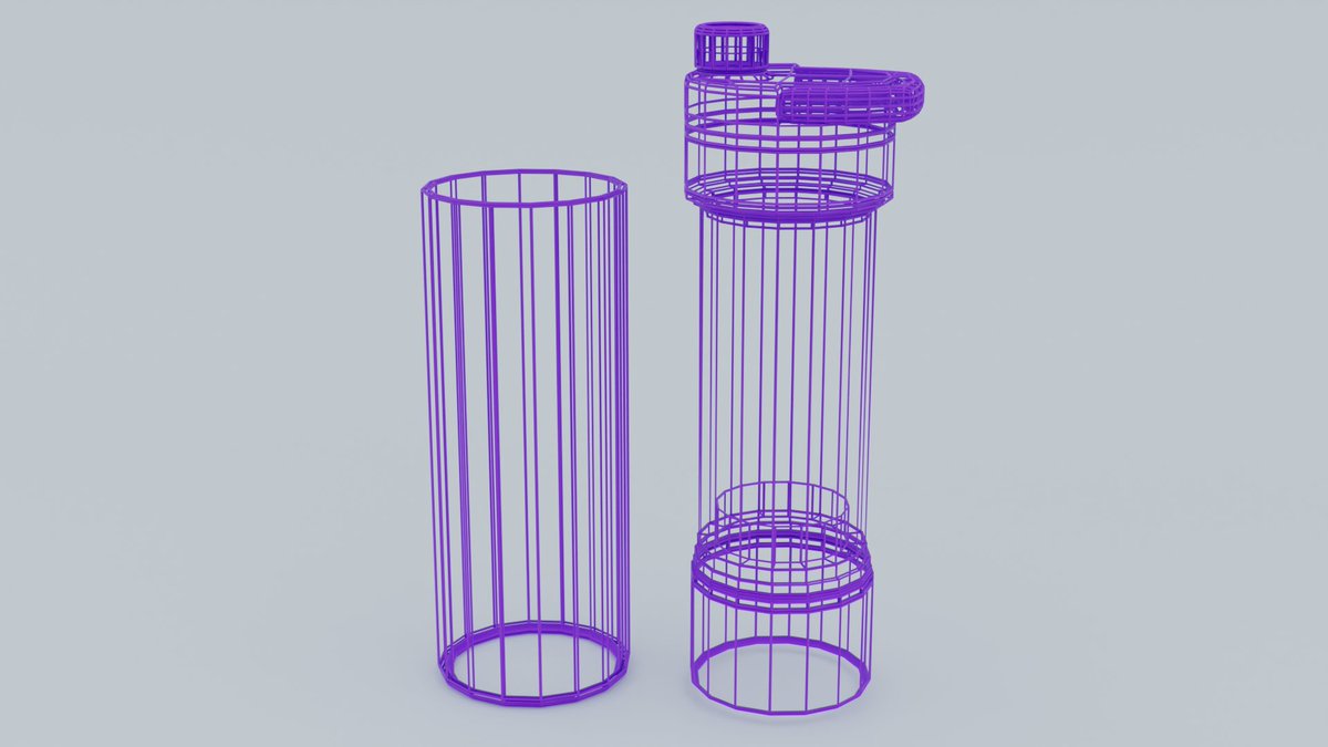 Kagekitbot's tweet photo. Made a filtered water bottle(definitely not a Gryal water bottle by @TheGrayl) in blender.
3,458 triangles 
About two hours total to both model and texture. #blender #3DModel https://t.co/Llsi2xOSR9