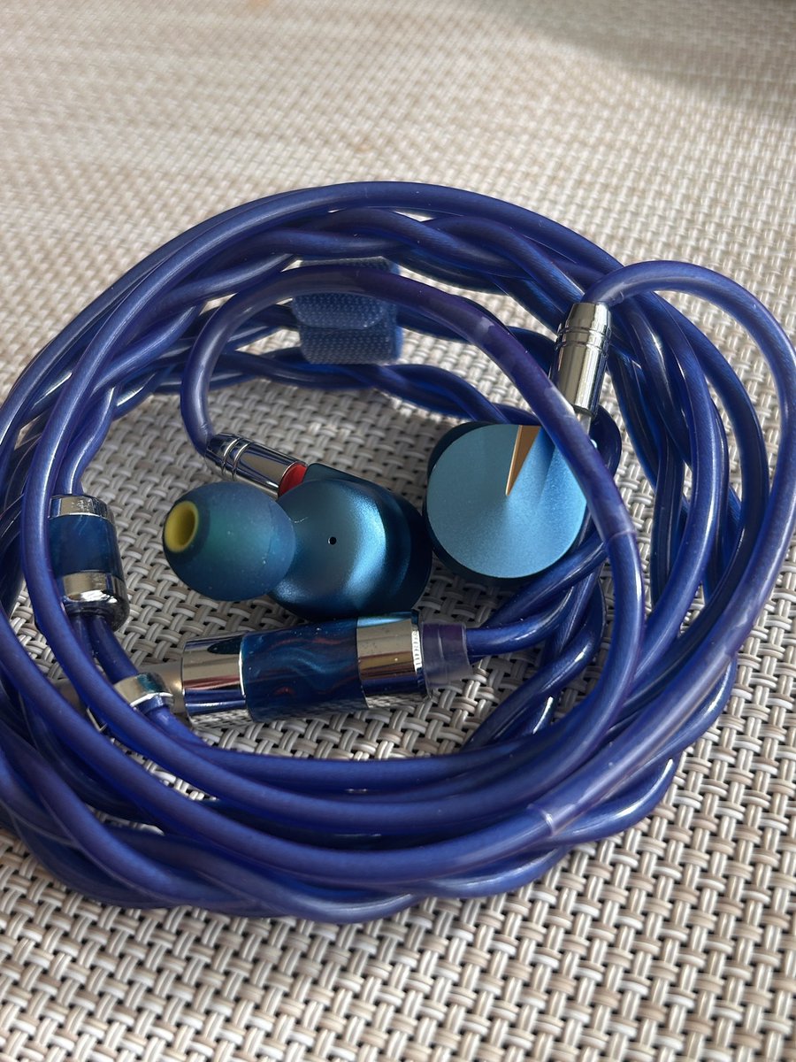 おはよーございます🎵　【PR】
連日の大雪でへばってました。
今日は快晴☀️で雪解けが進んでくれたらありがたい✨
テンション上げるためにも大好きな🟦セットでちょっと苦手な低域はイヤピでカバー。

✨本日のセット✨
NICEHCK F1 Pro
GYHiFi-206
お相手は蒼山幸子さん🎵

＃青 ＃蒼山幸子