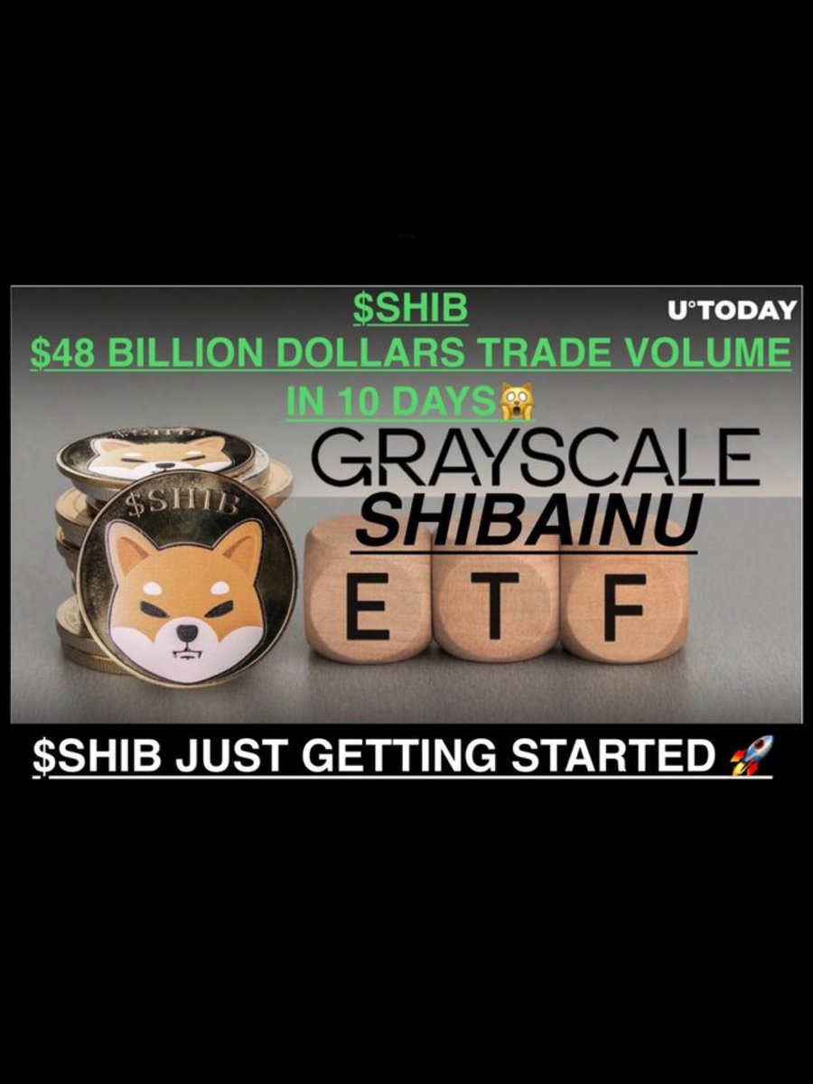 BezosCrypto's tweet photo. $SHIB

$SHIB WILL HIT A NEW MILESTONES WITH #ShibETF ‼️

Every #Shibarium Transactions Will Burn 🔥 #SHIB ‼️

#SHIBARMYSTRONG 💪 https://t.co/ABqWwV4ZVp