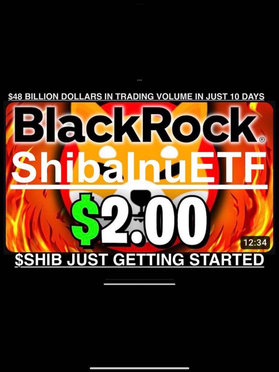 BezosCrypto's tweet photo. $SHIB

$SHIB WILL HIT A NEW MILESTONES WITH #ShibETF ‼️

Every #Shibarium Transactions Will Burn 🔥 #SHIB ‼️

#SHIBARMYSTRONG 💪 https://t.co/ABqWwV4ZVp