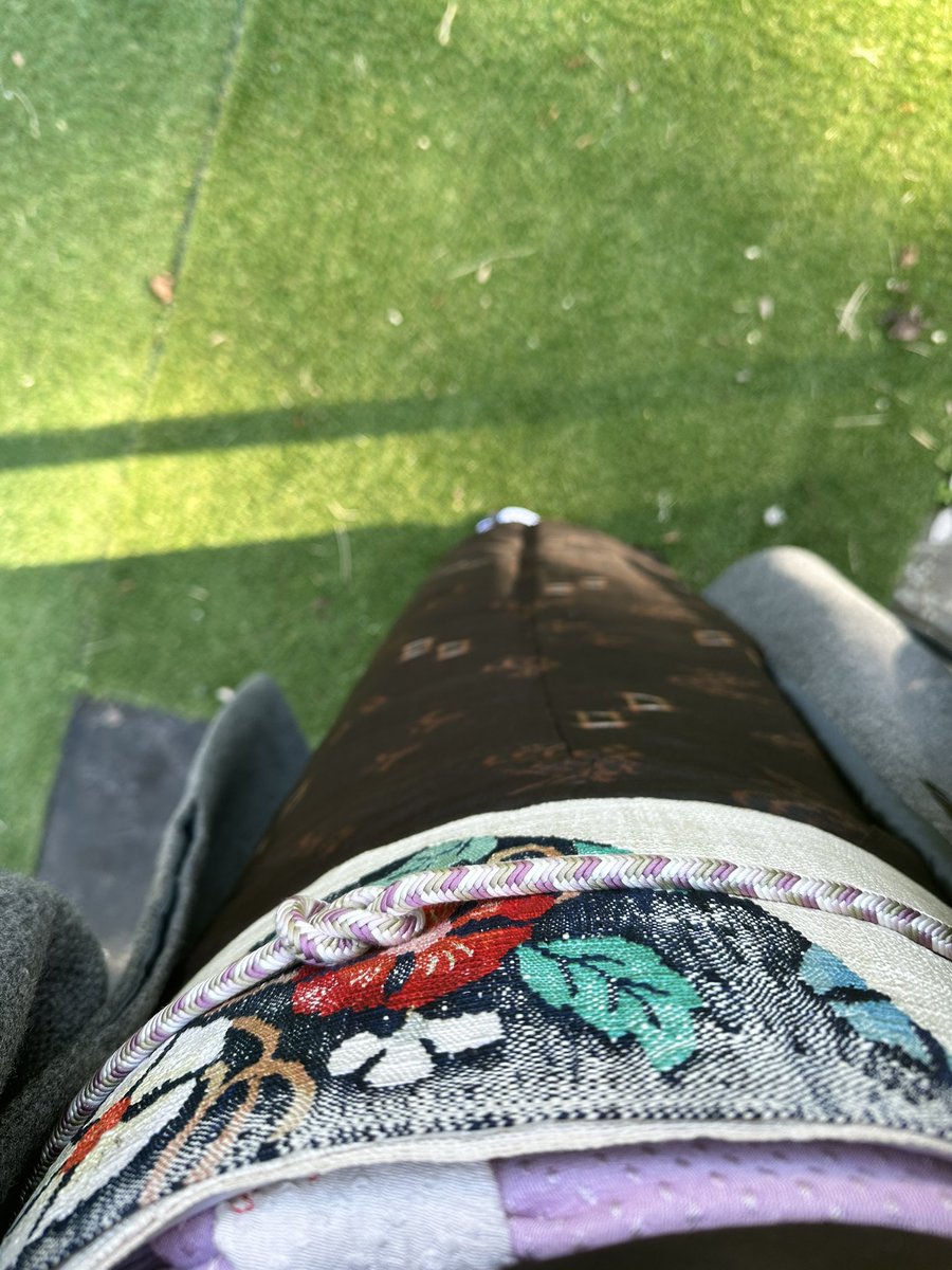 今年の着物はじめ ちょっと明るい感じの普段着☺️