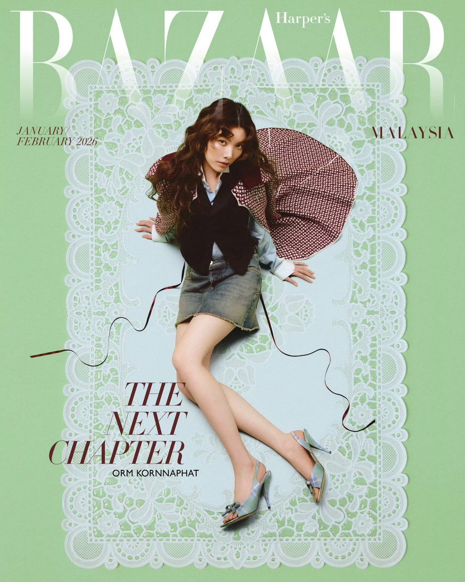A fashion surprise kicks off the year once again! Congratulations to Orm for gracing the cover of the January-February 2026 issue of Harper’s Bazaar Malaysia!  🤍

Following her stunning achievement of 3 covers for the Harper's Bazaar Thailand New Year issue, she continues to