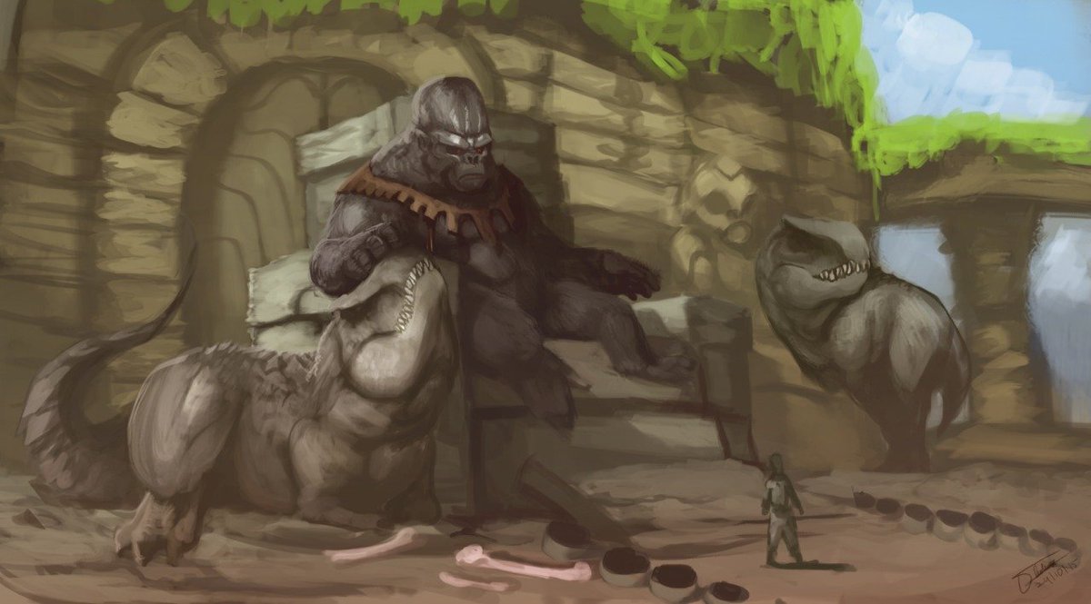 "Lord Kong"
Throwback to a digital painting I made a decade ago.