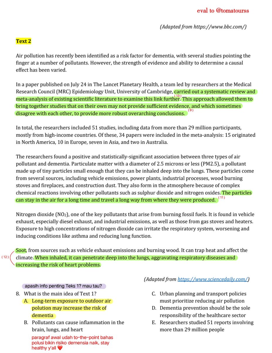 tomatourss's tweet image. 🪷 ୭ pembahasan literasi bahasa inggris (lbe) tryout pahamify # 04
by: @tomatourss 

⭐ pdf: drive.google.com/file/d/1hB8Ni3…