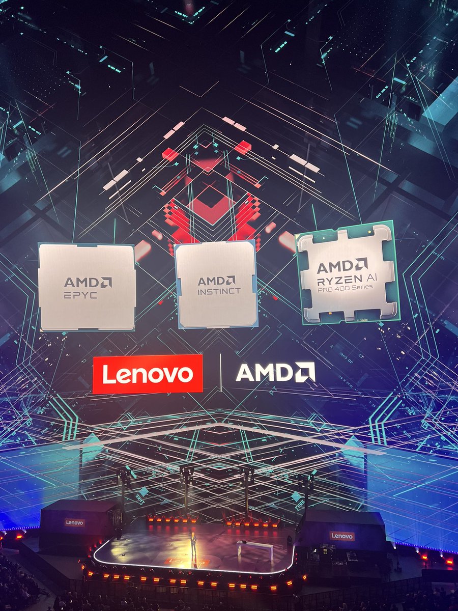 Our own Lisa Su on stage of Lenovo Tech World