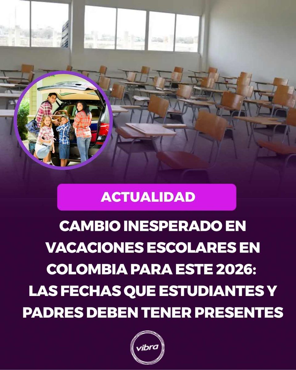 vibra_co's tweet image. Los estudiantes y padres quedaron sorprendidos tras conocerse de las nuevas fechas  😱 👀 🎒 📚 ✏️😎 ✈️🏖️ #Vacaciones #Colegios #Colombia 
Detalles aquí: vibra.co/?p=522759