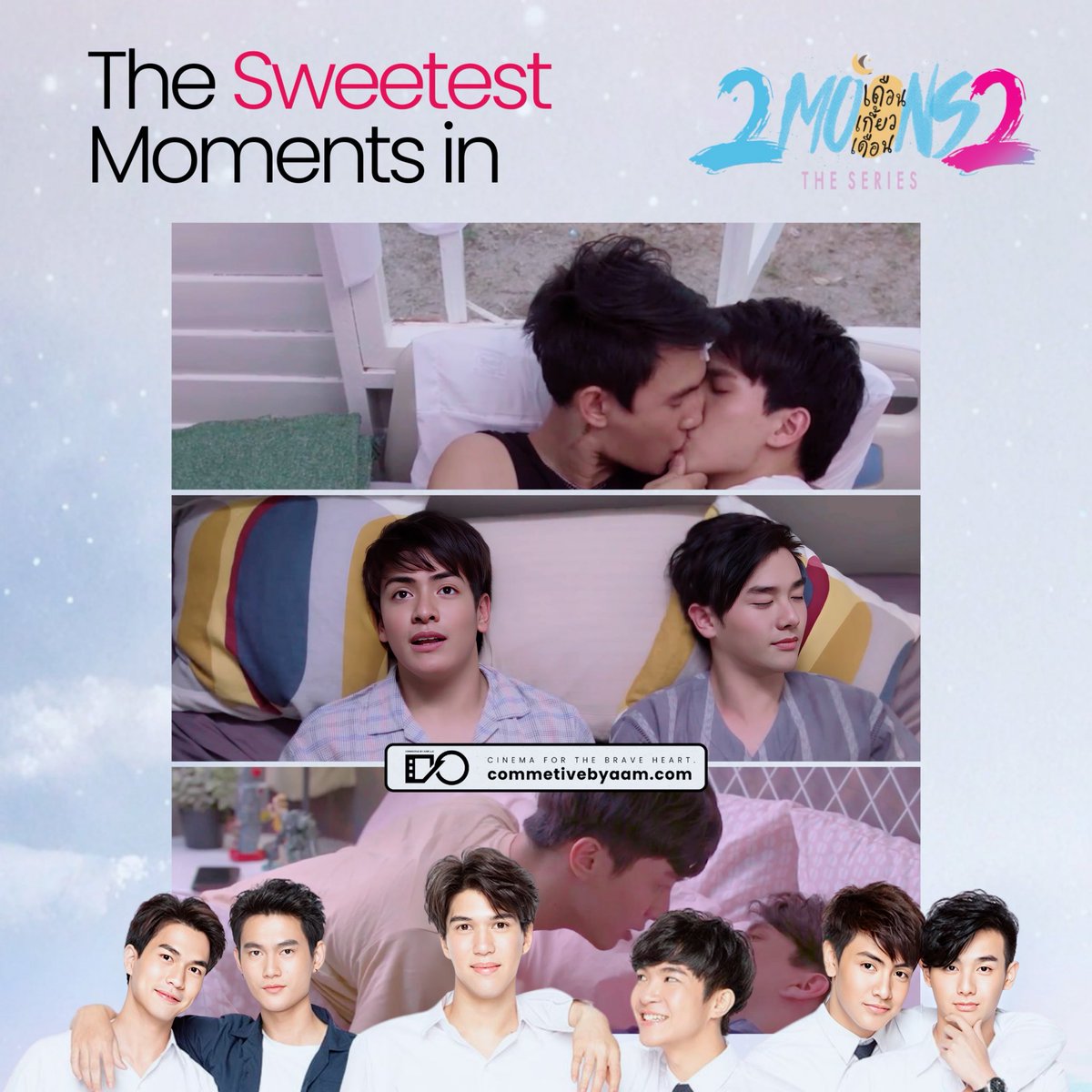 Let’s throw it back and revisit the sweetest moments in #2Moons2! (Hope you haven’t forgotten 😉)
Click to watch! commetivebyaam.com/scenes/2moons2…

#commetivebyaam #BLseries #Boyslove #bledit