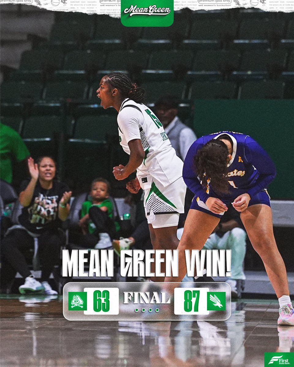 MeanGreenWBB's tweet image. 𝐋𝐈𝐆𝐇𝐓 𝐓𝐇𝐄 𝐓𝐎𝐖𝐄𝐑 🟢

The Mean Green set a new program record with their 12th consecutive conference win at home!

#GMG🦅 I #PremiumGasOnly⛽️
