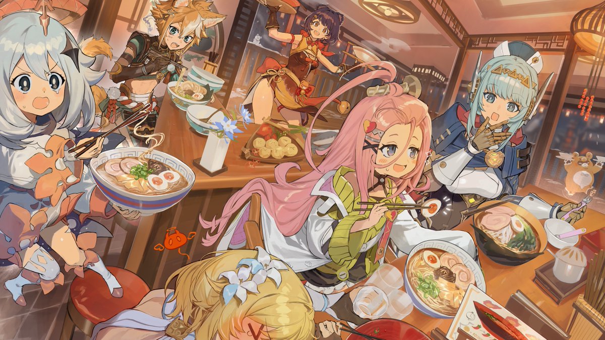 こんな寒い日は麺料理でもどう？
#原神お箸deポーズ #グルメぐる旅 #原神食べログコラボ #PR
