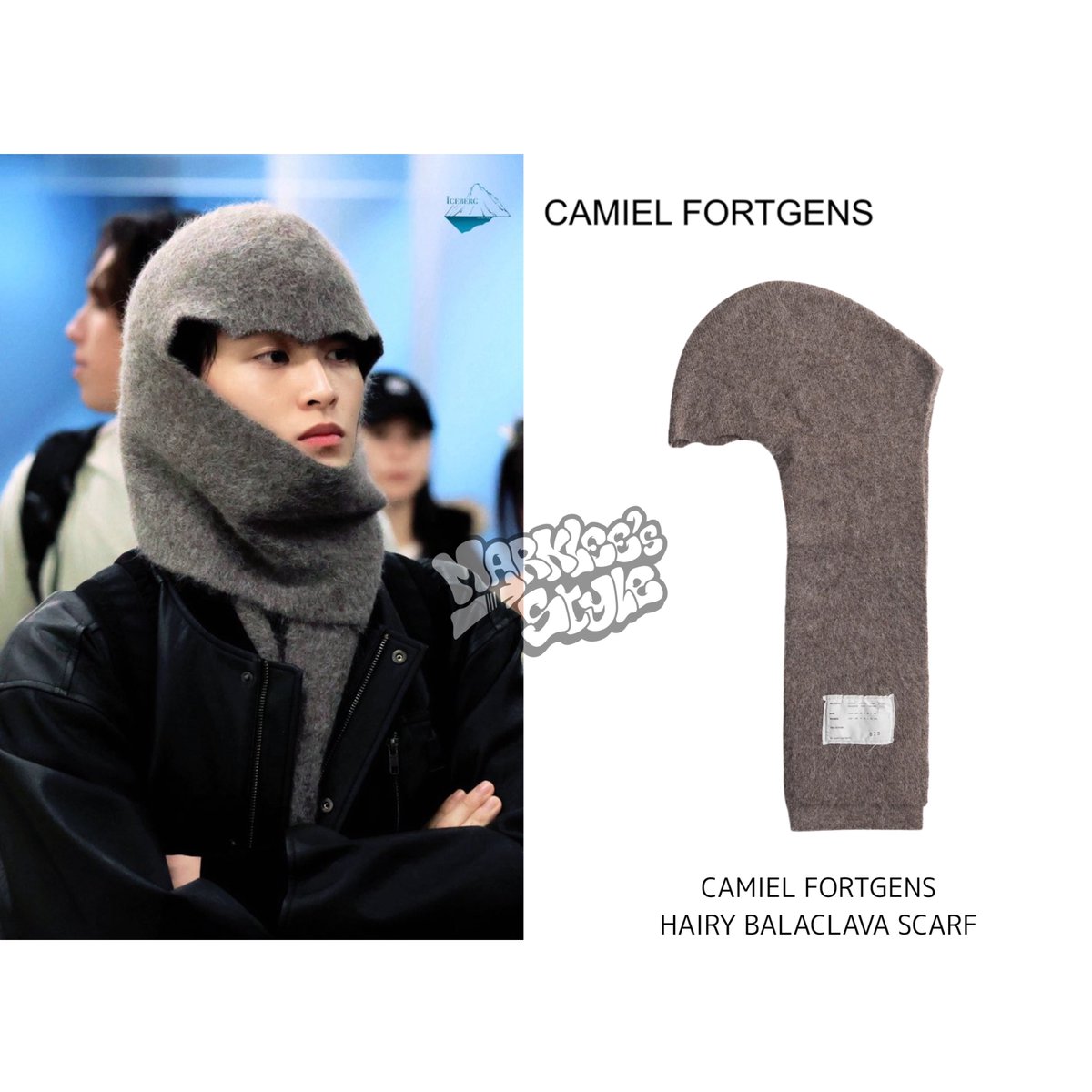 MARK LEE Airport Fashion The balaclava was by CAMIEL FORTGENS