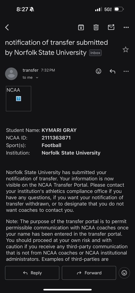 Officially in the portal! 1 year remaining 🐶