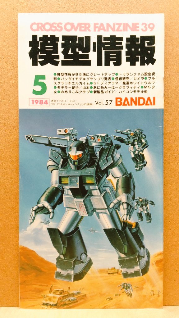 ガンガン様ご依頼用24 1984年5月号の模型情報を紹介します。表紙はガンキャノンII です