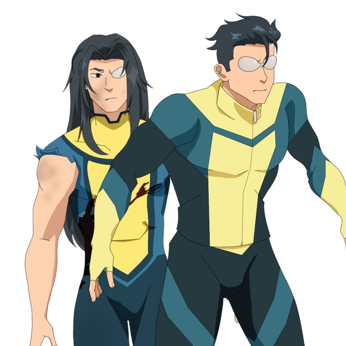 NiIdea156715's tweet photo. My fav duo 🐍🔥
#invincible #tracksuitmark #longhairmark #markgrayson #markcest https://t.co/NH9qIl8oeB