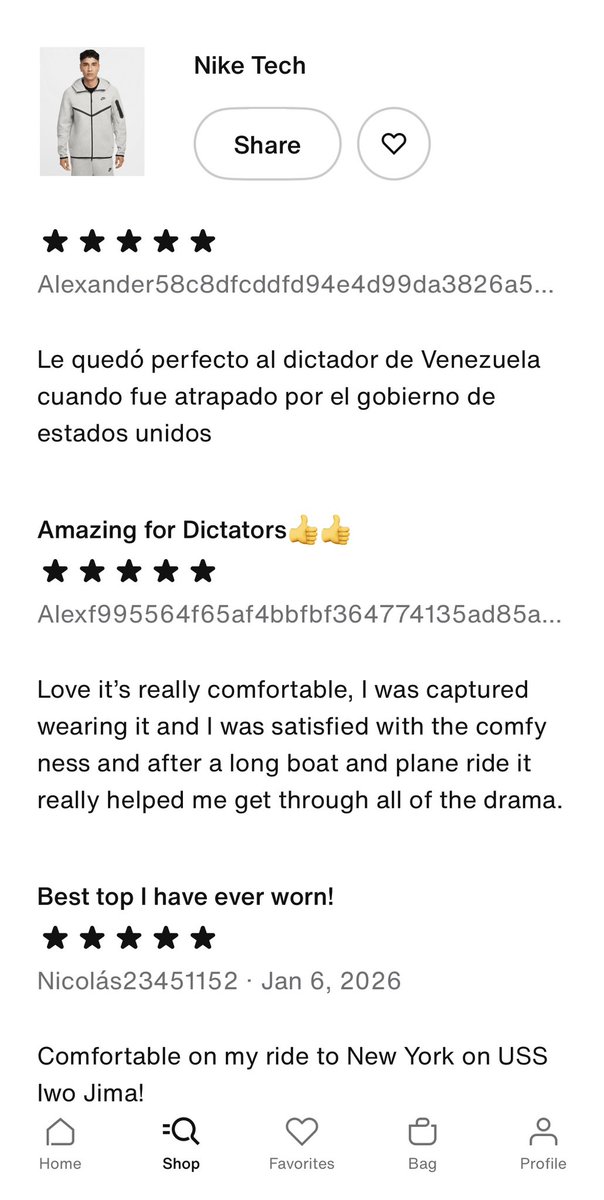 isradecorcho's tweet photo. Los reviews en la página de Nike son increíbles😂 https://t.co/2QPJHfVeQv
