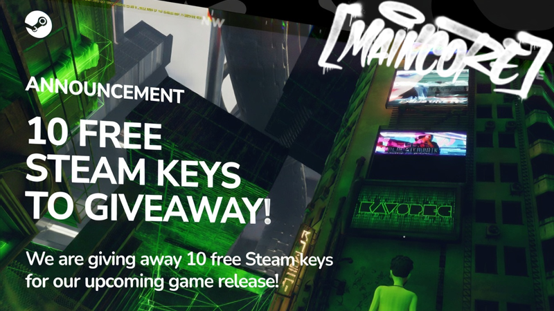 🚨 FREE MAINCORE Steam keys up for grabs! 
Wanna play? Check out the page and claim yours !

store.steampowered.com/news/app/32409…

-------------------------------------------------------------- 
#gamedevelopment #indiedev #indiegame #unreal5 #UnrealEngine5 #lumen #nanite #gamedev #dev